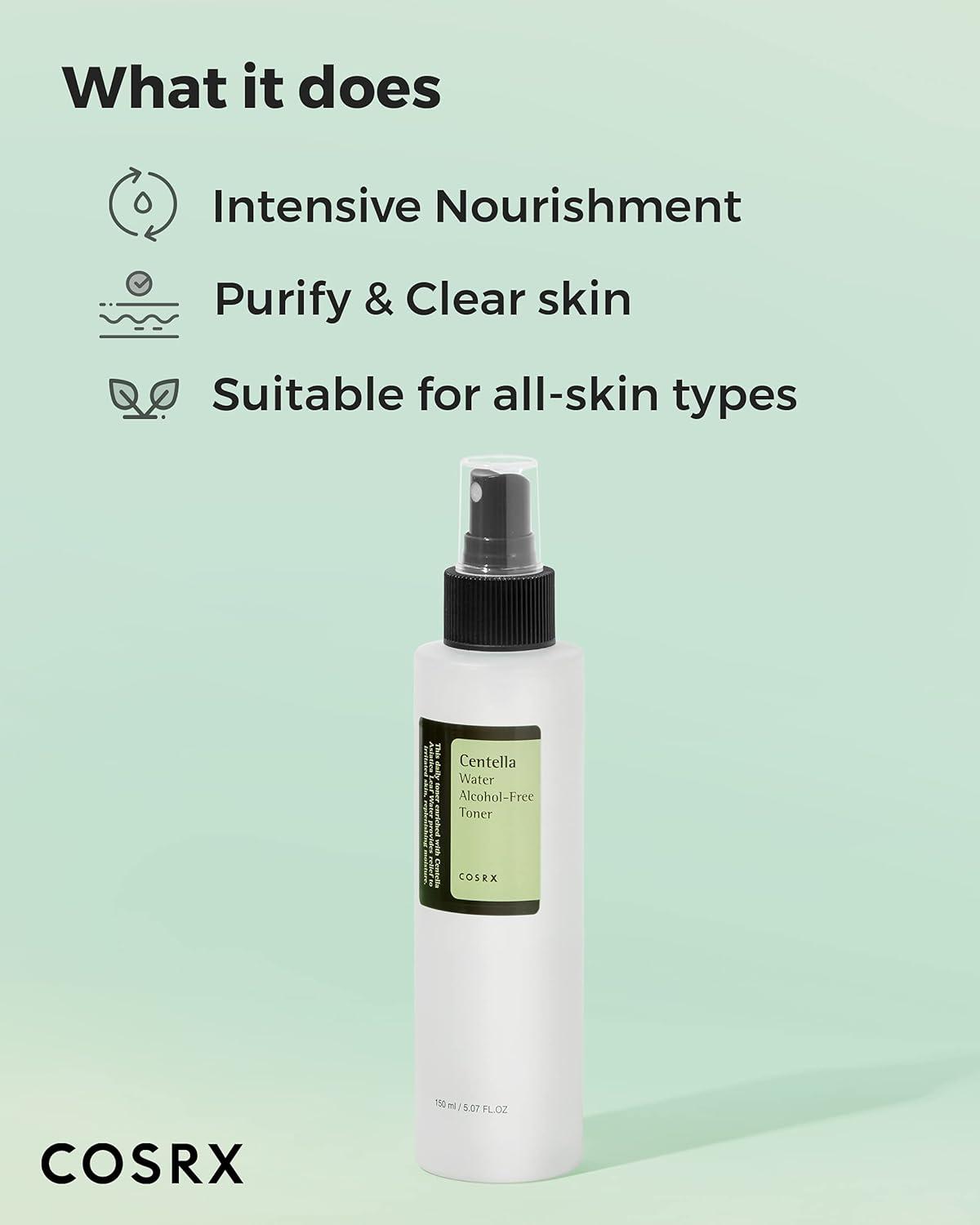 imageCOSRX AlcoholFree Cica Toner 150ml  507 floz  Spraytype Korean Toner with Centella Asiatica for Hydrating ampamp Soothing Redness  Korean Skin Care Not Tested on Animals Paraben Free