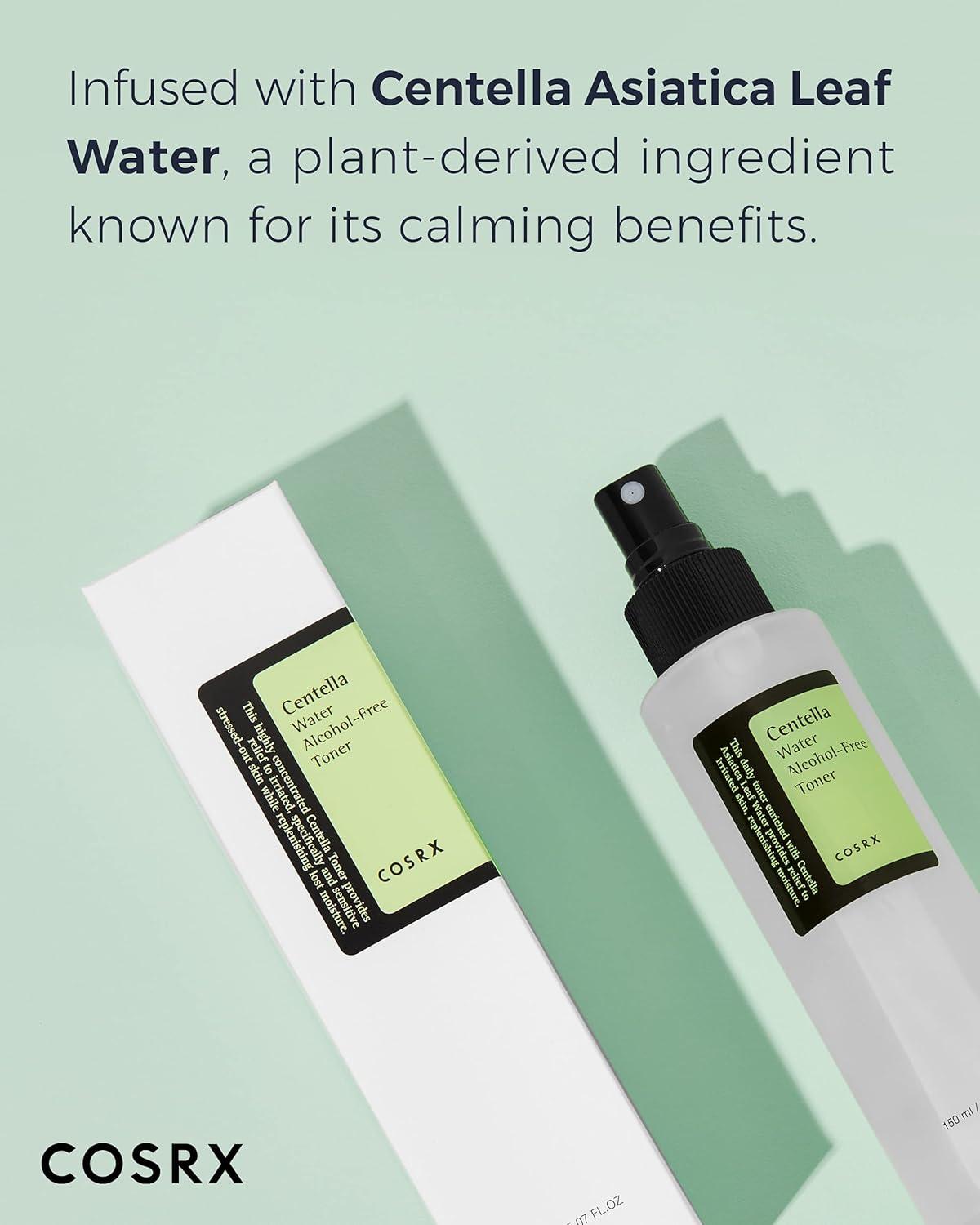 imageCOSRX AlcoholFree Cica Toner 150ml  507 floz  Spraytype Korean Toner with Centella Asiatica for Hydrating ampamp Soothing Redness  Korean Skin Care Not Tested on Animals Paraben Free