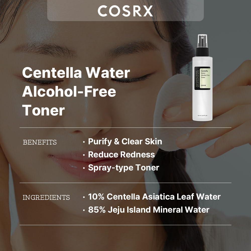imageCOSRX AlcoholFree Cica Toner 150ml  507 floz  Spraytype Korean Toner with Centella Asiatica for Hydrating ampamp Soothing Redness  Korean Skin Care Not Tested on Animals Paraben Free