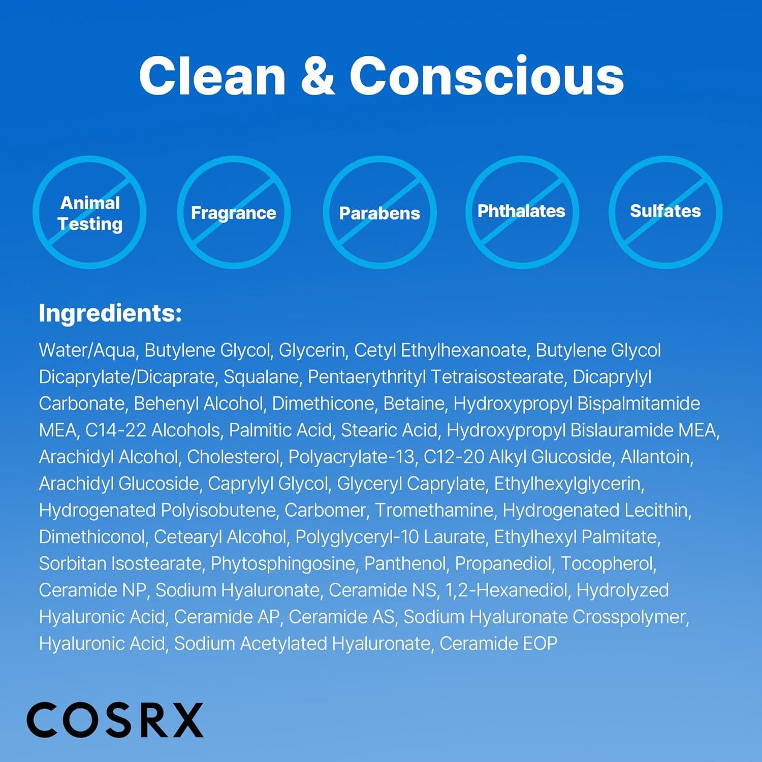 imageCOSRX Ceramide Skin Barrier Moisturizer for Face with 7 Ceramides Hyaluronic Acid ampamp Panthenol for All Skin Types 27 floz Korean Skin Care