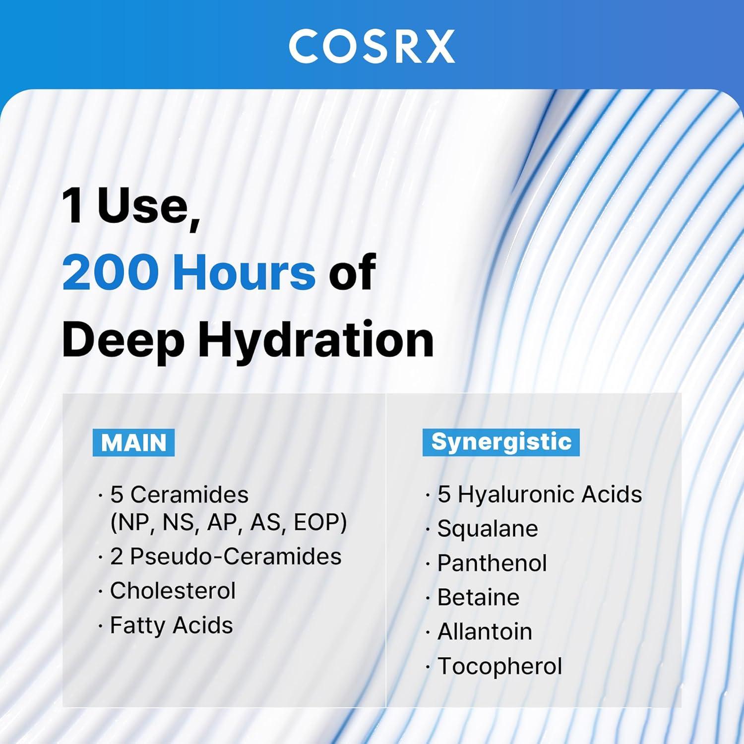 imageCOSRX Ceramide Skin Barrier Moisturizer for Face with 7 Ceramides Hyaluronic Acid ampamp Panthenol for All Skin Types 27 floz Korean Skin Care