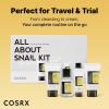 imageCOSRX All About Snail Mucin Korean Skin Care Set Mini Travel Essentials Travel Size Gift Set with Snail Mucin Face Wash Serum Moisturizer ampamp Eye Cream Rejuvenating Kit
