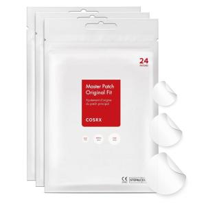 imageCOSRX Acne Pimple Patch Absorbing Hydrocolloid Original 3 Size Patches for Zits Cover Spot Stickers for Face and Body Not Tested on Animals No Toxic Ingredients 120 Count Pack of 524 Count Pack of 3