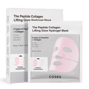 imageCOSRX Advanced Snail Mucin Glass Glow Hydrogel Face Masks Skincare 3 EA Collagen Face Mask Travel Essentials Overnight Face Mask Korean Skin Care6 Peptides