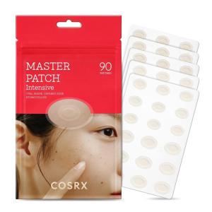 imageCOSRX Master Patch Intensive  OvalShaped Hydrocolloid Pimple Patch with Tea Tree Oil ampamp Salicylic Acid  Quick ampamp Easy Blemish Zit Spot Treatment 90 Patches Medium Large 90 Count