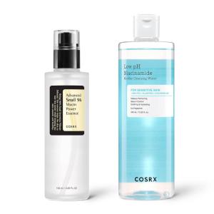 imageCOSRX Micellar for Sensitive Skin Snail 96 Mucin Power Essence ampamp Low pH Niacinamide Micellar Cleansing Water Hydrating Radiating Serum ampamp Daily Cleanser for Sensitive Skin Korean Skin Care