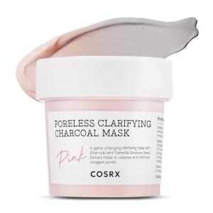 imageCOSRX Pink Pore Clarifying Charcoal Mask 38 fl oz  110g Blackheads Pores Acne Control Color Changing Fun Skincare Detox Face Clay Mask Wash Off Type Korean Skin Care